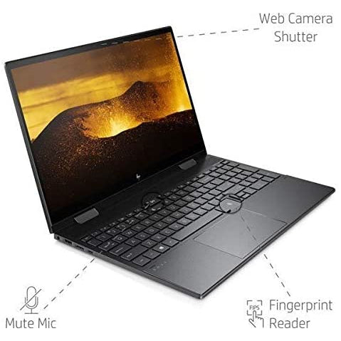 HP Envy x360 15.6" 2 in 1 Laptop 15-ee0504na - AMD Ryzen 7, 512 GB SSD, Black