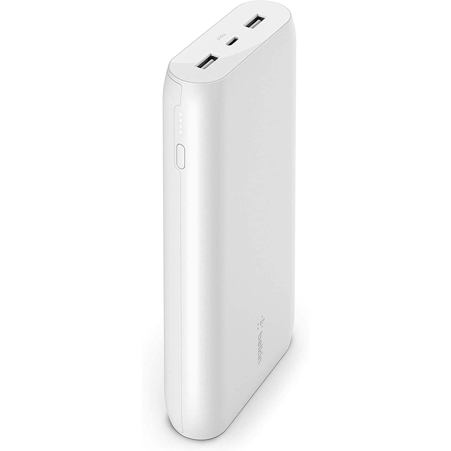 Belkin Boost Charge Power Bank 20K (Portable Charger with Dual USB Ports, 20000 mAh Capacity, Battery Pack) - White