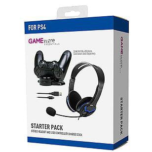 GameWare Starter Pack for PlayStation 4 - Black/Blue