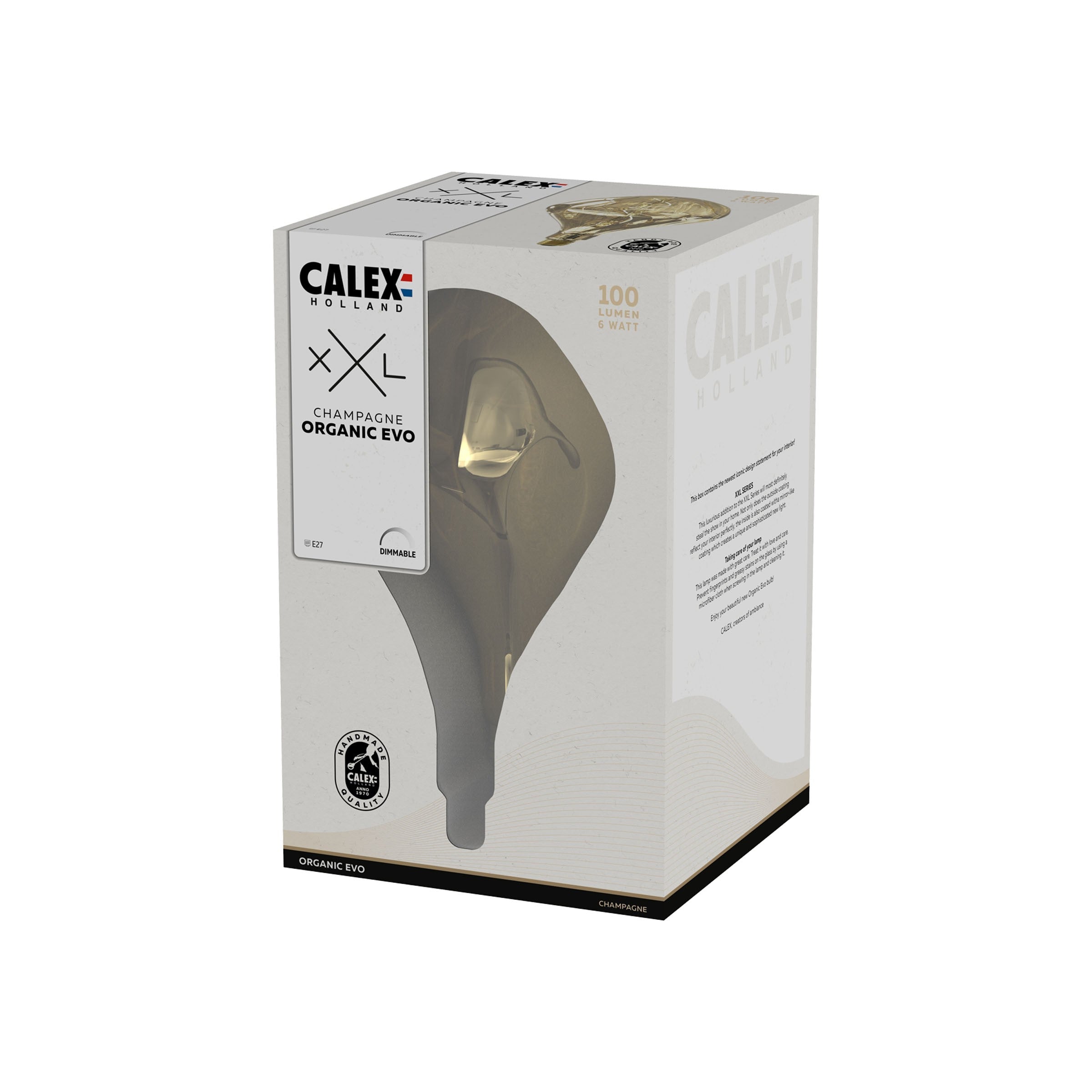 Calex XXL Champagne Organic Evo Warm White LED Light Bulb