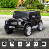 HOMCOM Mercedes Benz G500 12V Kids Electric Ride On Car Toy w/ Remote Control