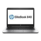HP EliteBook 840 G4 14" Laptop, Intel Core i5, 8GB RAM, 256GB SSD - Silver - Refurbished Excellent