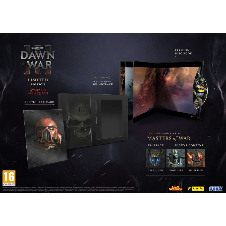 Warhammer 40,000 Dawn of War 3 - Limited Edition Steam Key (PC) - Good Condition