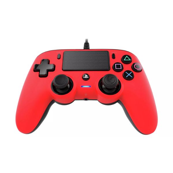 Nacon Compact PS4 Wired Controller, Red