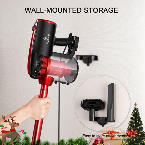 MOOSOO D60 4 in 1 Stick Corded Vacuum Cleaner 17KPa Strong Suction - Black