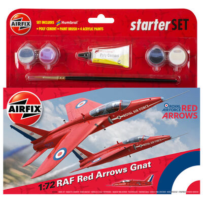 Airfix RAF Red Arrows Gnat 1:72 Scale Model Starter Set