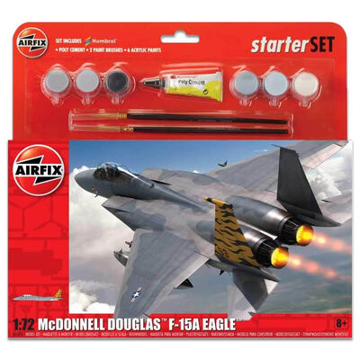 Airfix McDonnell Douglas F-15A Eagle 1:72 Scale Large Model Starter Set