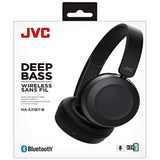JVC Wireless Bluetooth Foldable Deep Bass On Ear Lightweight HA-S31BT Headphones, Black