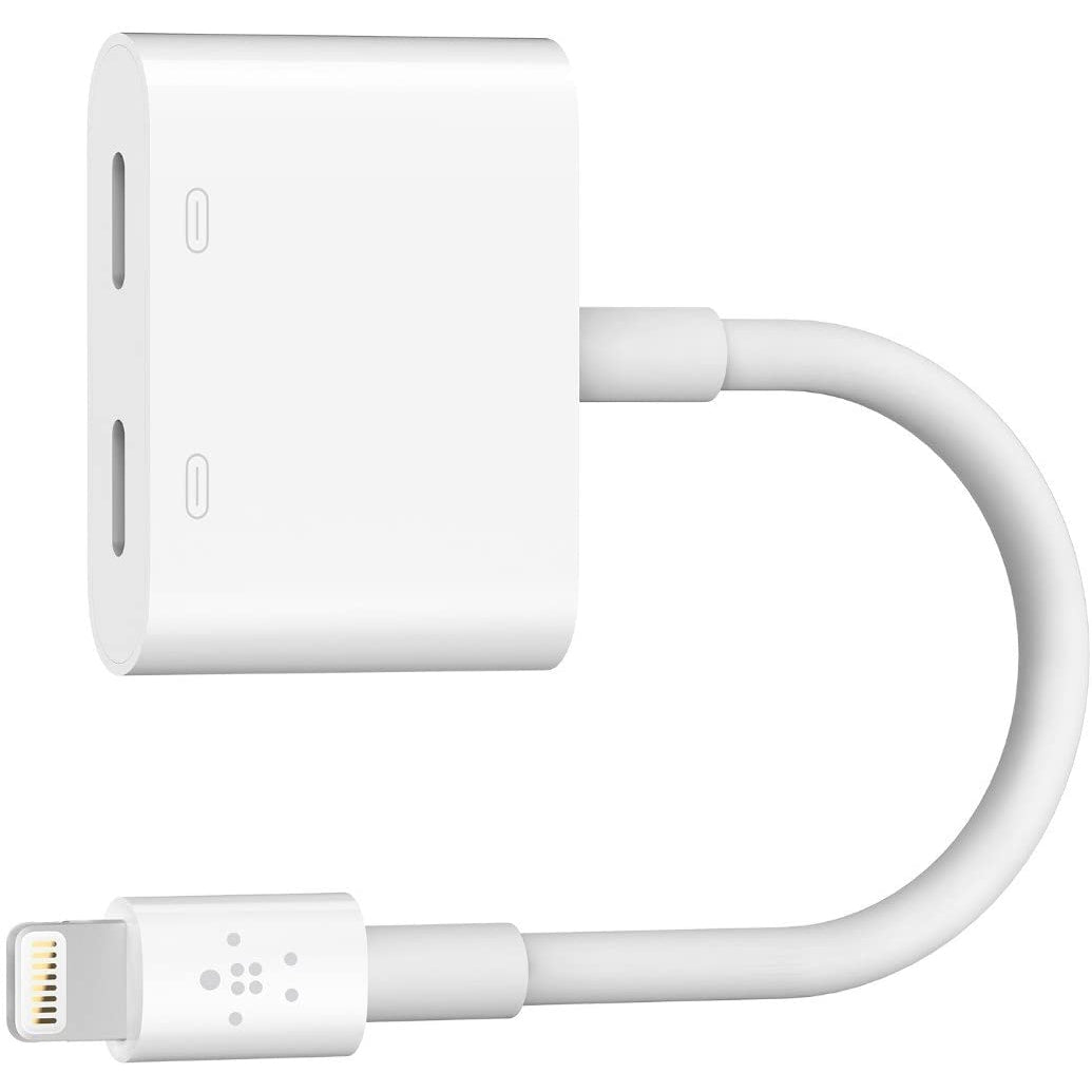 Belkin Lightning Audio + Charge Rockstar iPhone Lightning Audio Adapter/iPhone Charging Adapter
