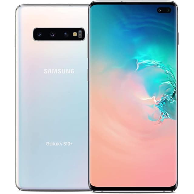 Samsung Galaxy S10+, 128GB, Prism White, Unlocked - Good Condition