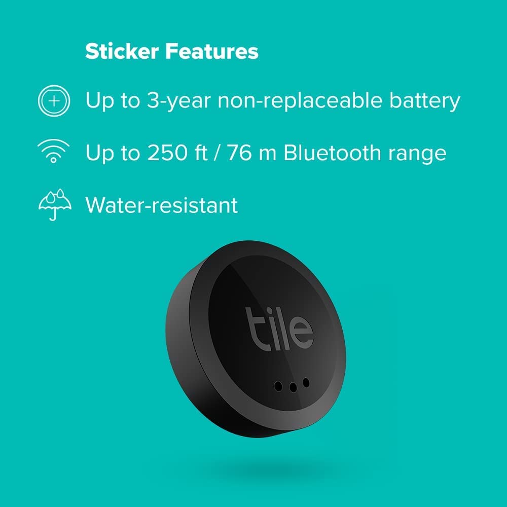Tile Sticker 2022 Bluetooth Item Finder, Pack of 1
