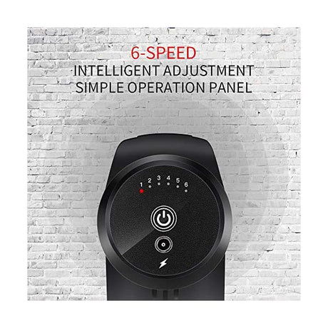 Homkeen Massage Gun Percussion Massager With 5 Heads - Black