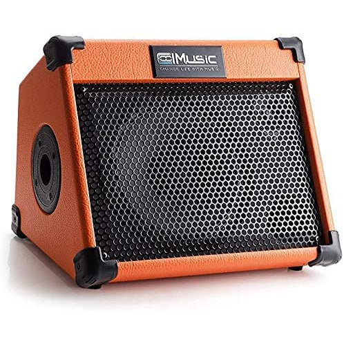 Coolmusic AC20 Amplifier, 20 Watt Portable Bluetooth Amp for Guitar with Reverb Chorus Effect, 3 Band EQ