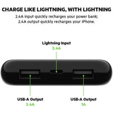 Belkin Boost Charge Power Bank 10K with Lightning Connector - White / Black