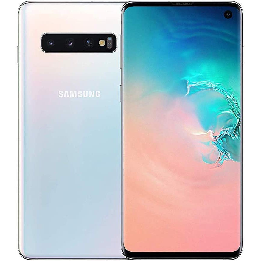 Samsung Galaxy S10, 128GB, Prism White, Unlocked - Good Condition