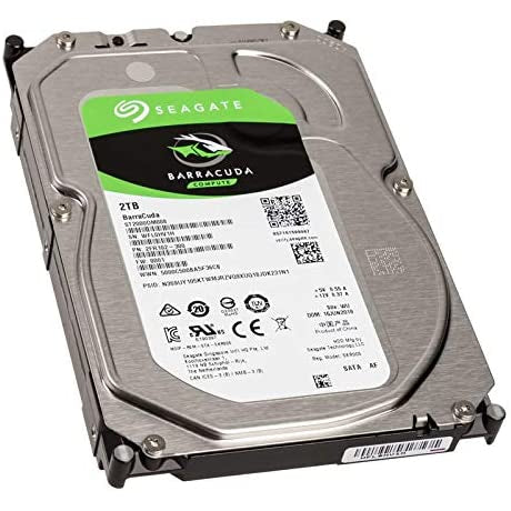 Seagate 2TB Internal Hard Drive, Silver (ST2000DM008 Barracuda)