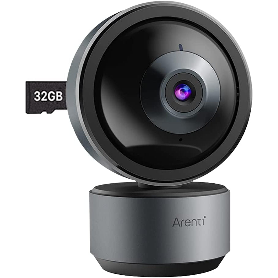 Arenti Indoor Home Security Camera, DOME1 2K Ultra HD WiFi Baby Monitor, Night Vision, 2-Way Audio, Privacy Mode, Works with Alexa & Google Assistant