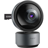 Arenti Indoor Home Security Camera, DOME1 2K Ultra HD WiFi Baby Monitor, Night Vision, 2-Way Audio, Privacy Mode, Works with Alexa & Google Assistant