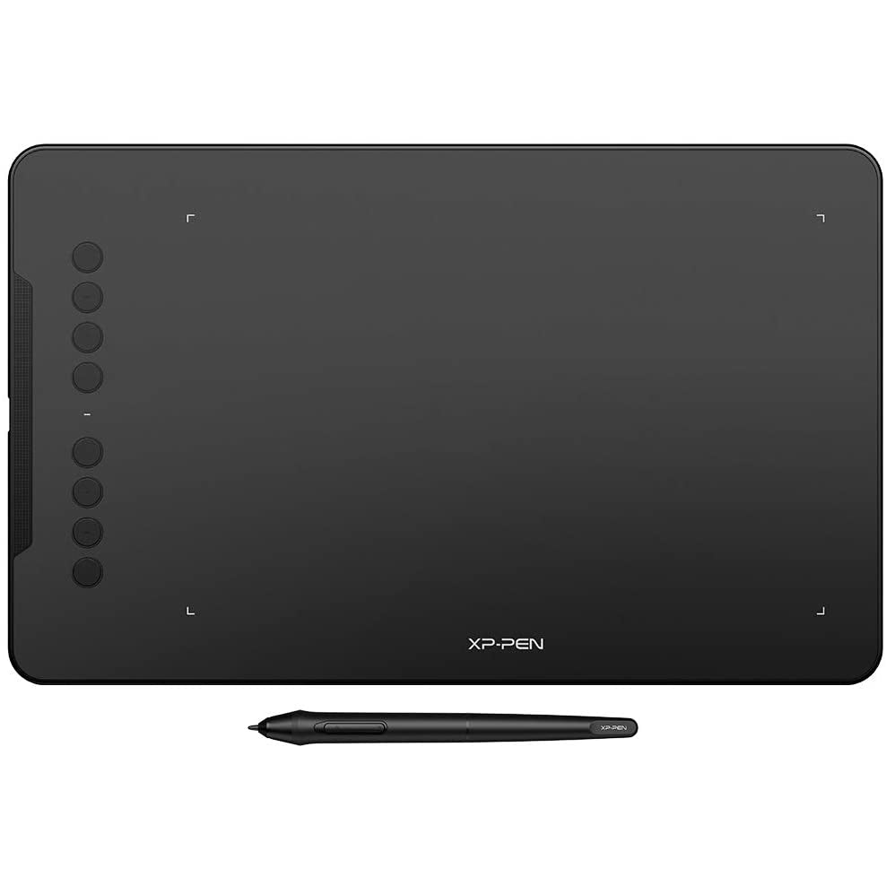 XP-Pen Graphics Tablet Deco 01 V2 10x6.25 Inch with 8 Shortcut Keys, Black