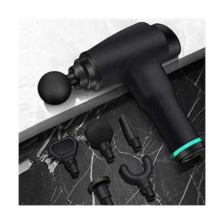 Homkeen Massage Gun Percussion Massager With 5 Heads - Black