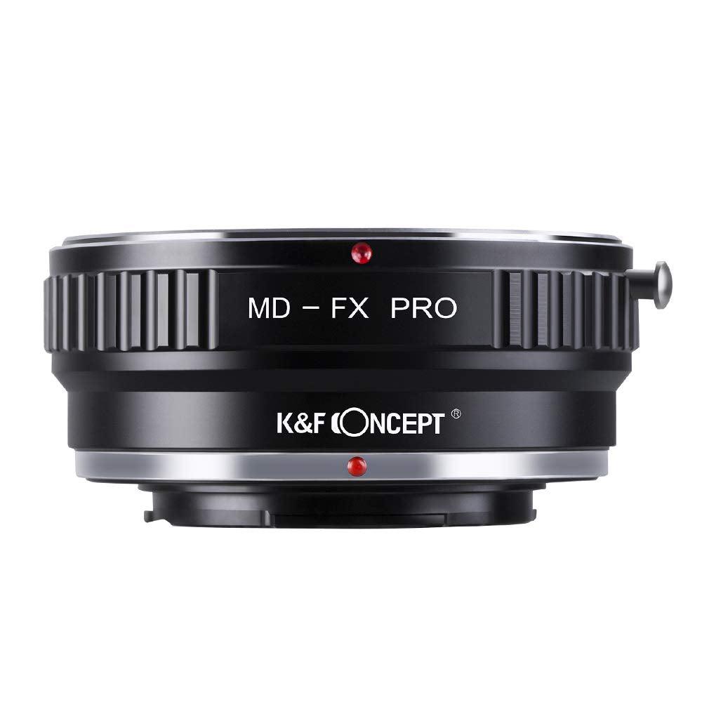 K&F Concept Lens Mount Adapter with Light-reducing Paint for MD Minolta MD MC Rokkor Lens to Fujifilm FX Mount Camera Body