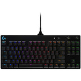 Logitech G Pro Mechanical Gaming Keyboard Qwertz, Ultraportable Design without Numeric Keypad, Removable Micro USB Cable, Backlit Keys, Black