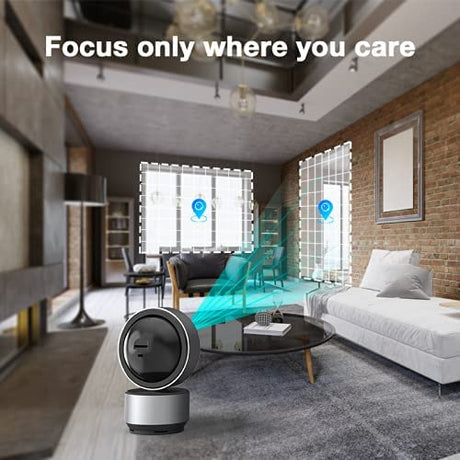 Arenti Indoor Home Security Camera, DOME1 2K Ultra HD WiFi Baby Monitor, Night Vision, 2-Way Audio, Privacy Mode, Works with Alexa & Google Assistant