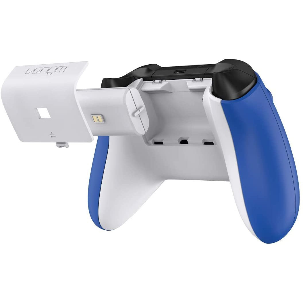 Venom Twin Charging Dock with 2 x Rechargeable Battery Packs - Shock Blue