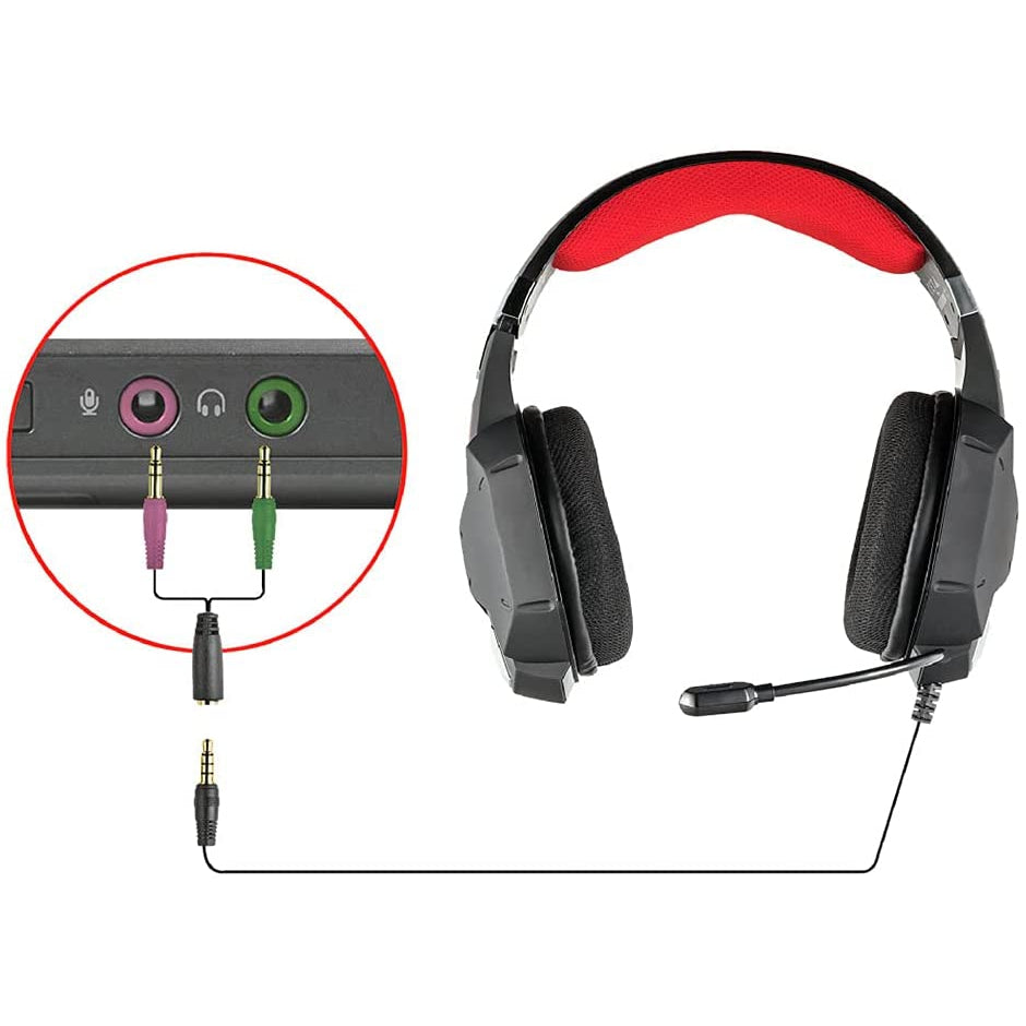 Trust Gaming Headset GXT 322 Carus with Microphone - Black/Red