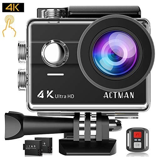 Actman Ultra HD 4K Touchscreen Action Camera - Black