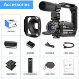 Video Camera Camcorder 2.7K Ultra HD YouTube Vlogging Camera 36MP IR Night Vision Digital Camera Recorder 16X Digital Zoom 3 inch IPS Touch Screen