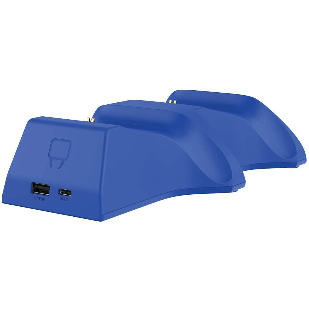 Venom Twin Charging Dock with 2 x Rechargeable Battery Packs - Shock Blue
