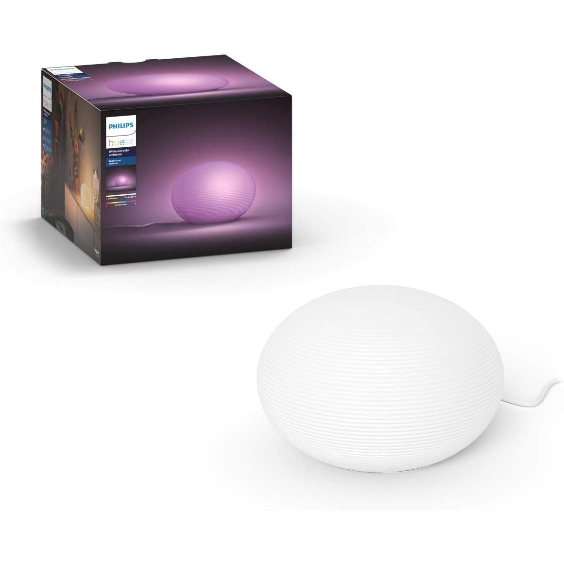 Philips Hue White and Colour Ambiance Flourish LED Smart Semi-Flush Ceiling Light