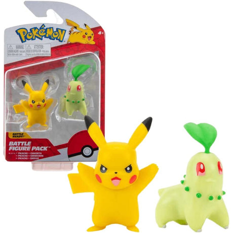 Pokémon Pikachu & Chikorita Battle Figure