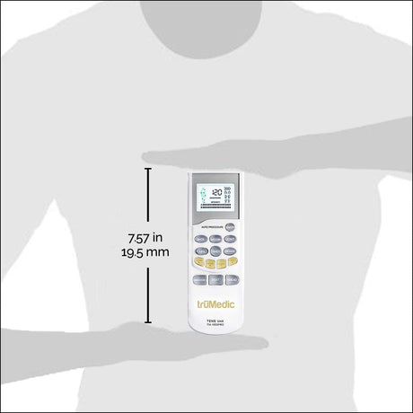 TruMedic TM-1000PRO Deluxe Tens Massager Unit for Pain Relief - White
