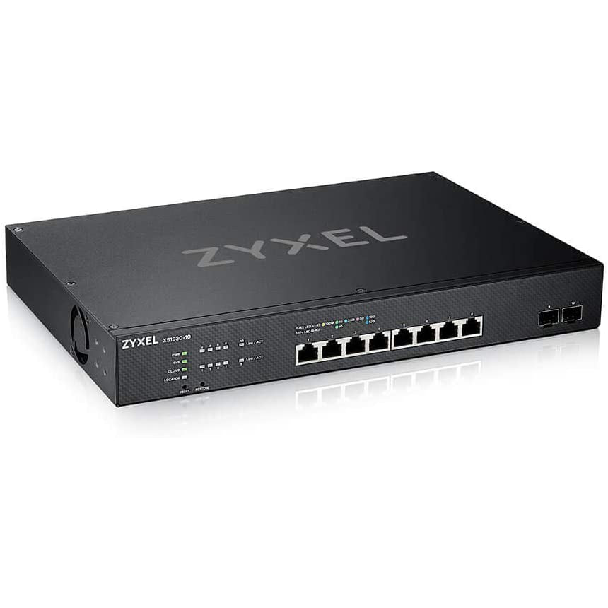 ZyXEL 8-Port Multi-Gig + 2 10G Fiber NebulaFlex Smart Managed Switch