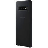 Samsung Galaxy S10+ Silicone Cover - Black / White