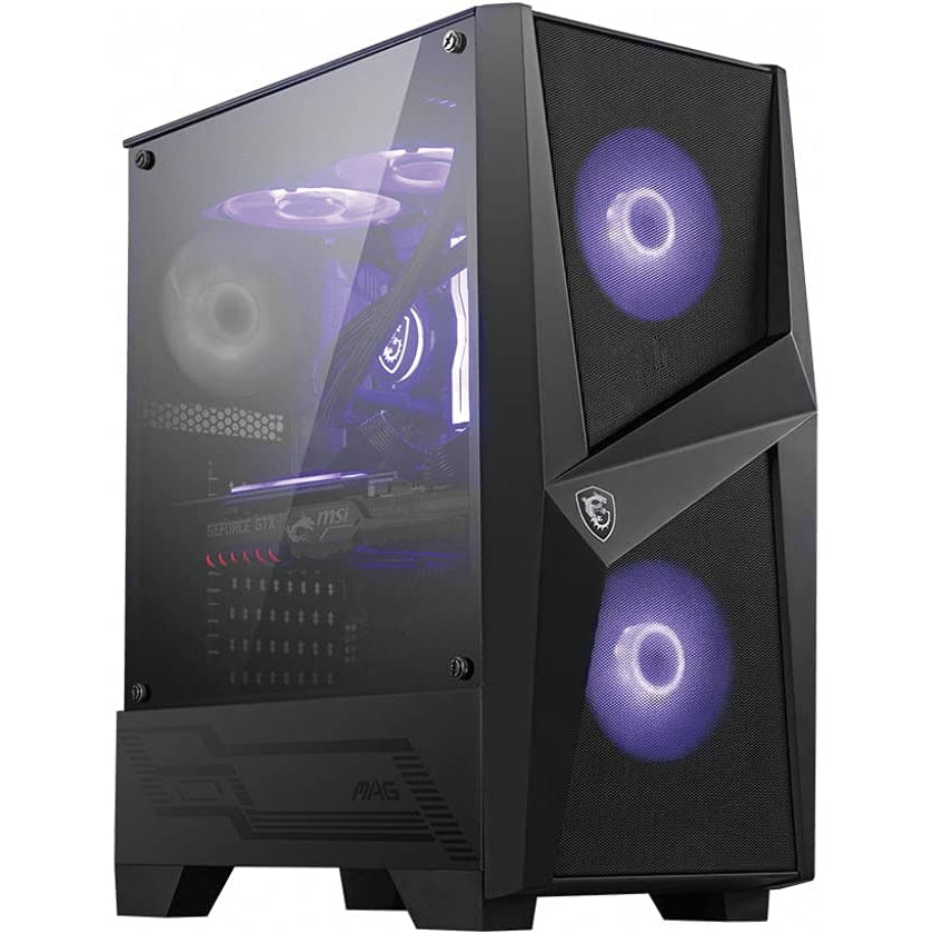 MSI MAG FORGE 100M Mid Tower Gaming Computer Case - Black