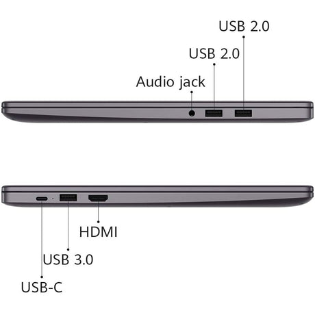 HUAWEI MateBook D 15, AMD Ryzen 7, 8GB RAM, 512GB SSD, Multi-screen Collaboration, Fingerprint Reader, Space Grey