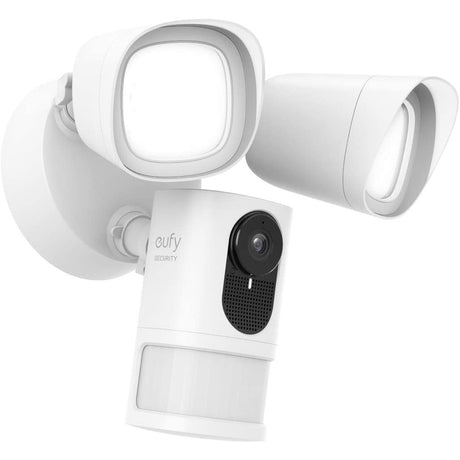 Eufy Security Floodlight Smart Camera 1080p - White - MISSING ADAPTER PLATE/JUNCTION BOX