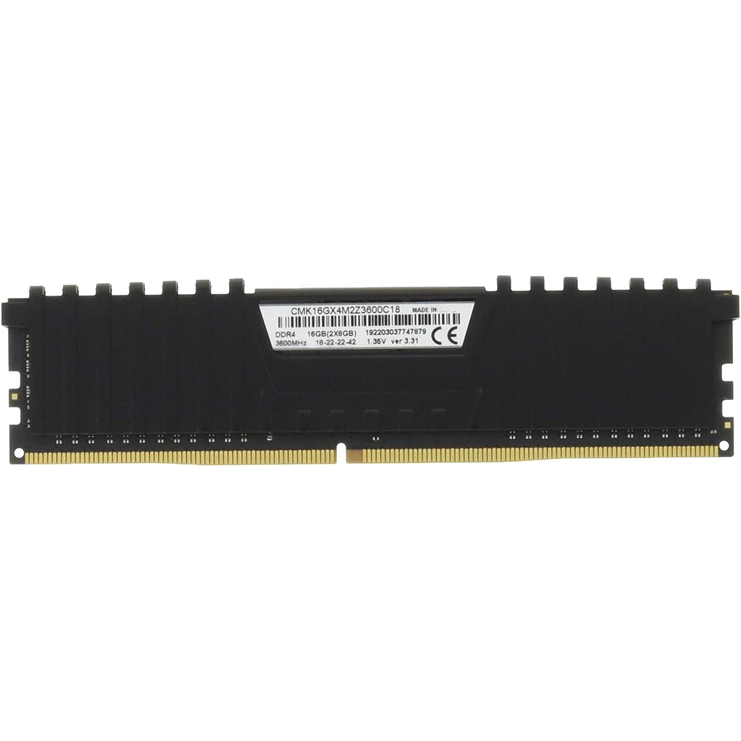 Corsair VENGEANCE LPX 16GB (2 X 8GB) DDR4 DRAM 3600MHZ (CMK16GX4M2Z3600C18) - Black