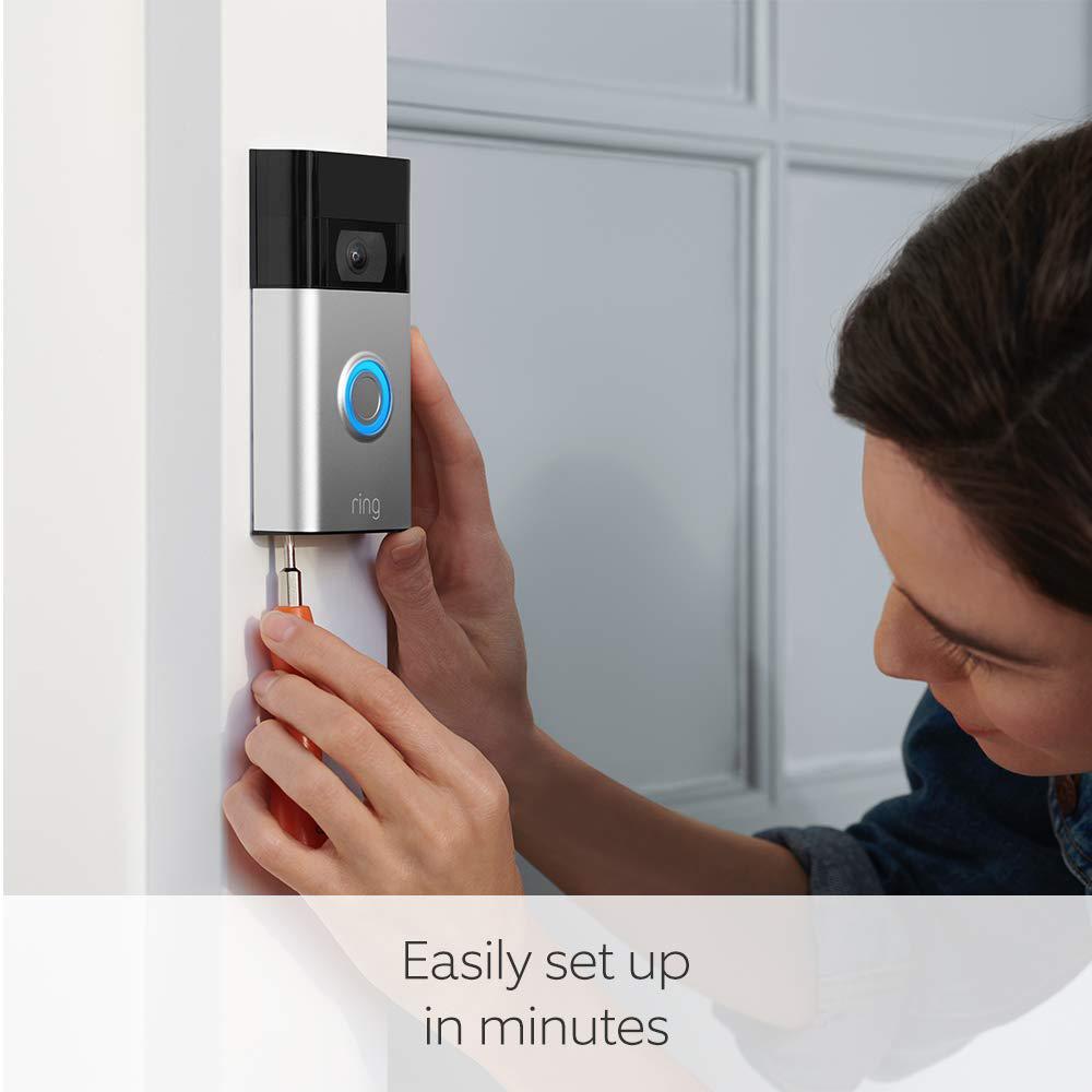 Ring Video Doorbell by Amazon| 1080p HD video, Advanced Motion Detection, and easy installation (2nd Gen)