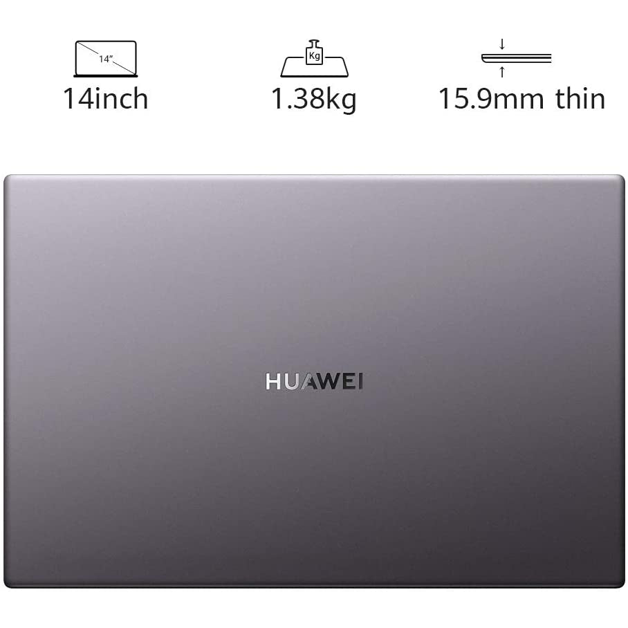 Huawei MateBook D 14 - 14 Inch Laptop with FullView 1080P FHD Ultrabook PC (AMD Ryzen 5, 8 GB RAM, 512 GB SSD)