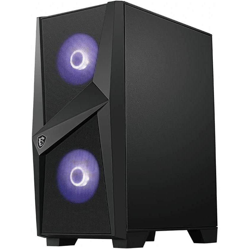 MSI MAG FORGE 100M Mid Tower Gaming Computer Case - Black