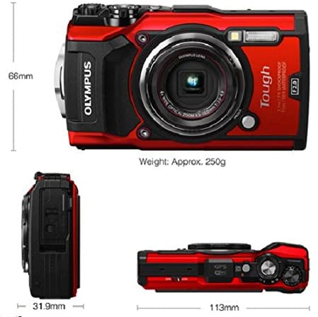 Olympus Tough TG-5 - Red Digital Camera