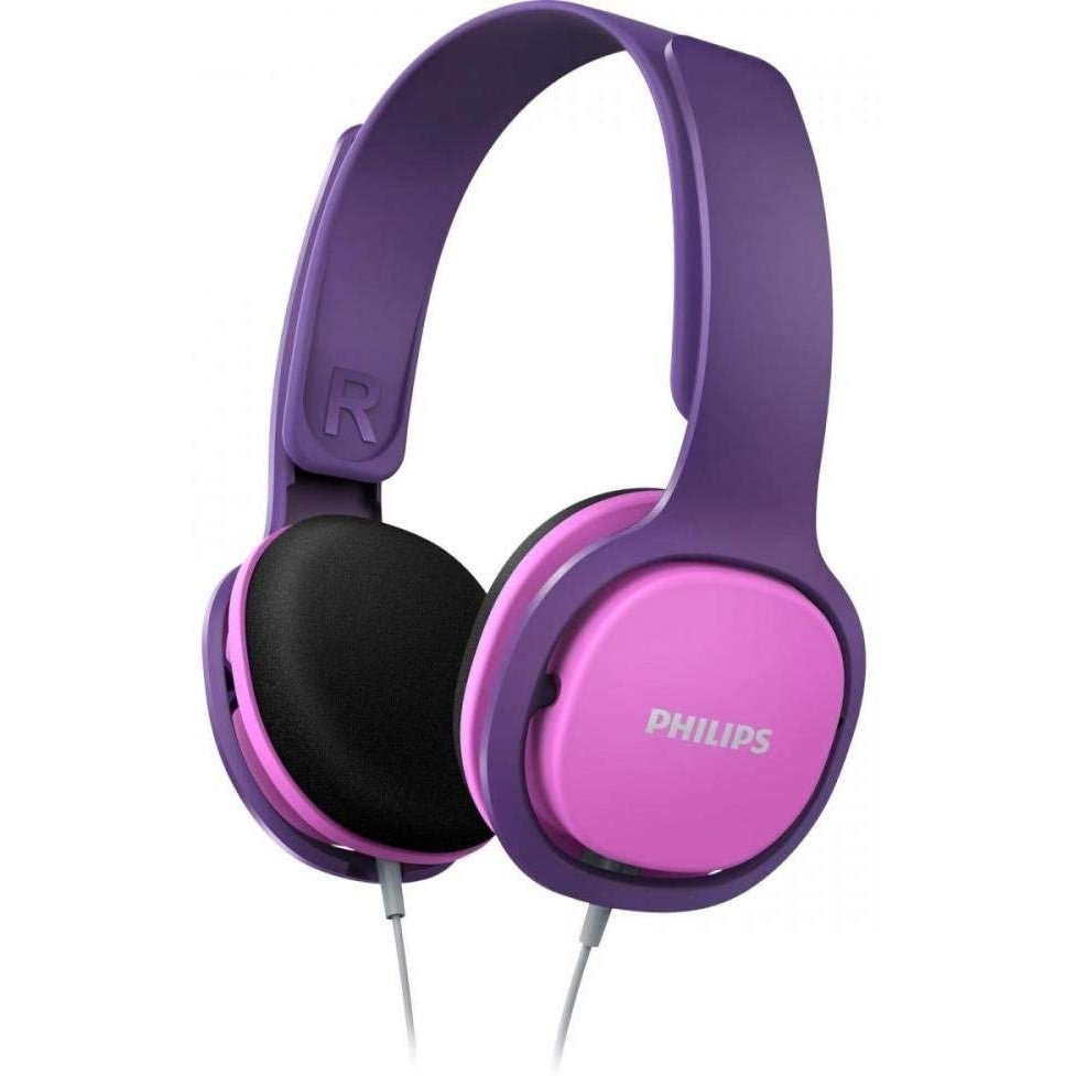 Philips Audio SHK2000PK Kids Over-Ear Noise-Isolating Headphones, Maximum Volume Limited - Pink