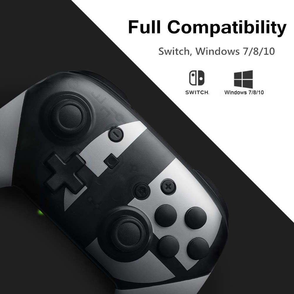 Switch pro controller, wireless controller, compatible with Nintendo Switch, supports gyro axis double impact