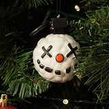 Numskull Official Fortnite Snowball Grenade 3D Christmas Tree Decoration Ornament - White Christmas Hanging Decor