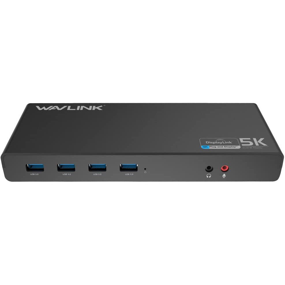 Wavlink USB 3.0 / USB C Ultra 5K Universal Docking Station for Laptop, PC or Mac