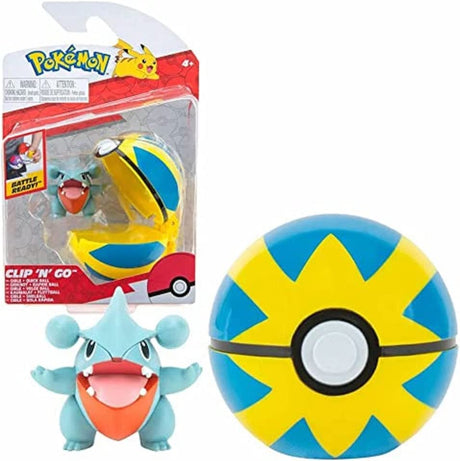 Pokemon Clip 'N' Go Kaumalat & Flottball, Official Pokéball with Movable 5 cm Figure